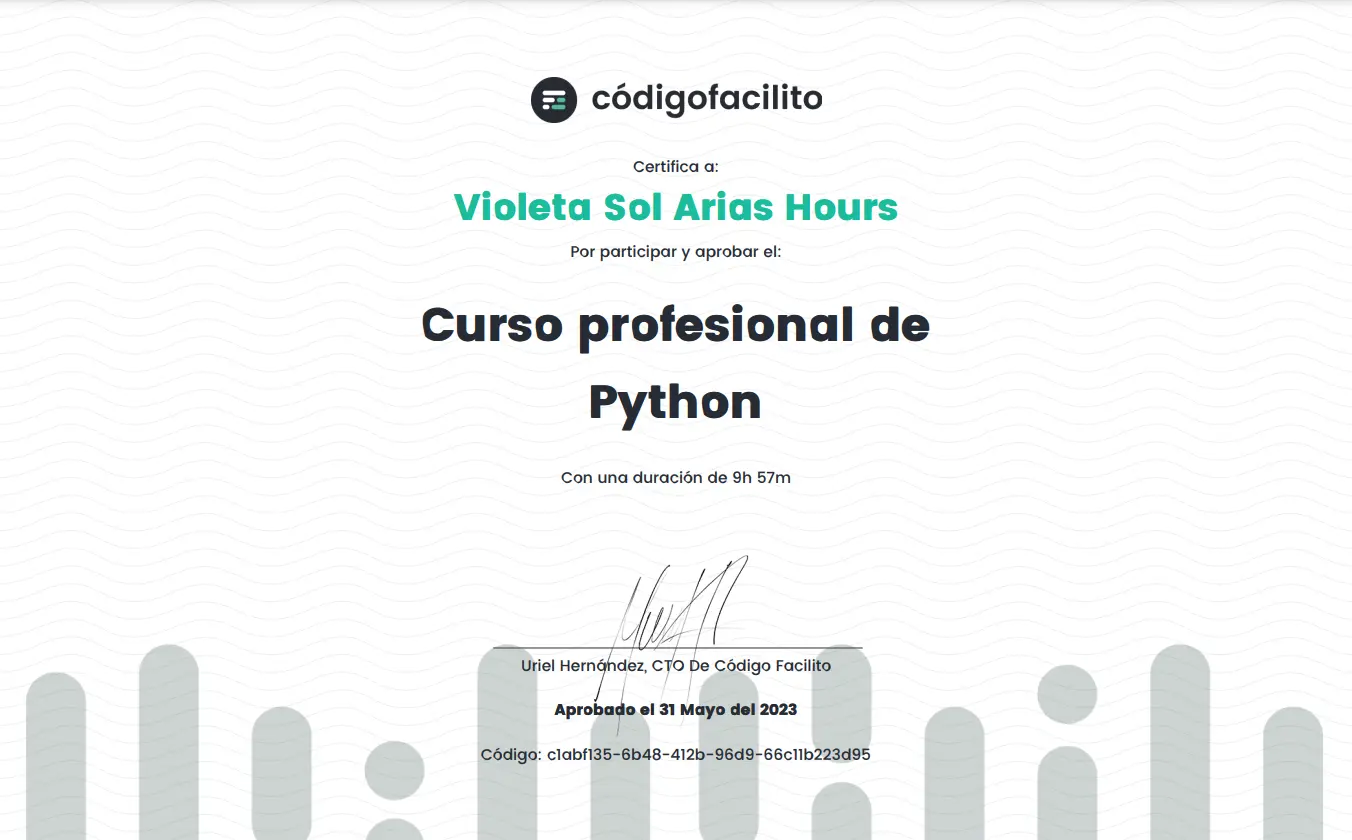 Python Certificate